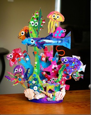 70 Creative sea animal crafts for kids (Ocean creatures) - Craftionary