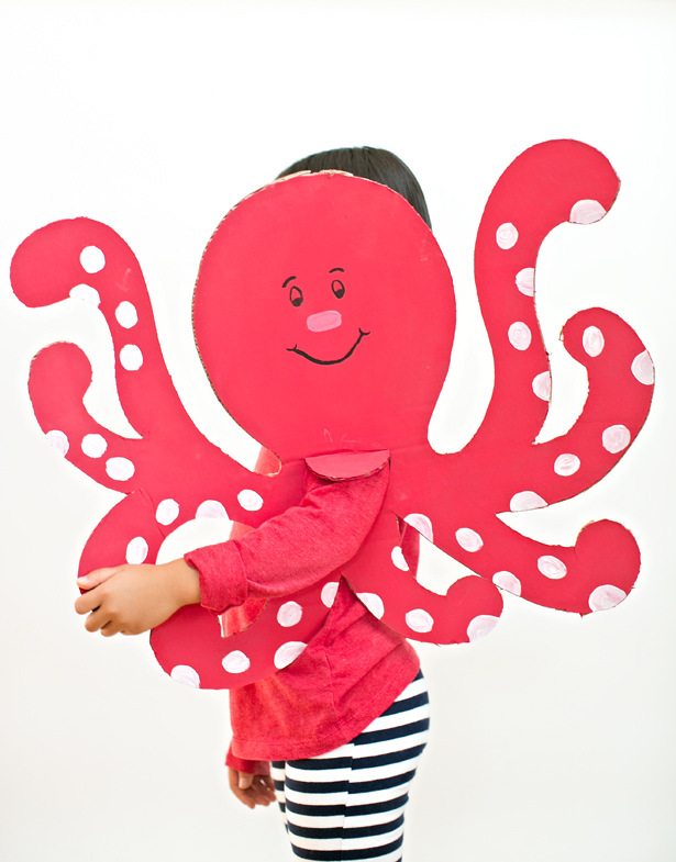 cardboard octopus costume