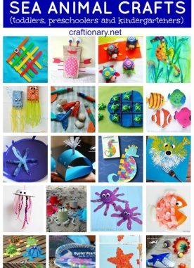 70 Creative sea animal crafts for kids (Ocean creatures)