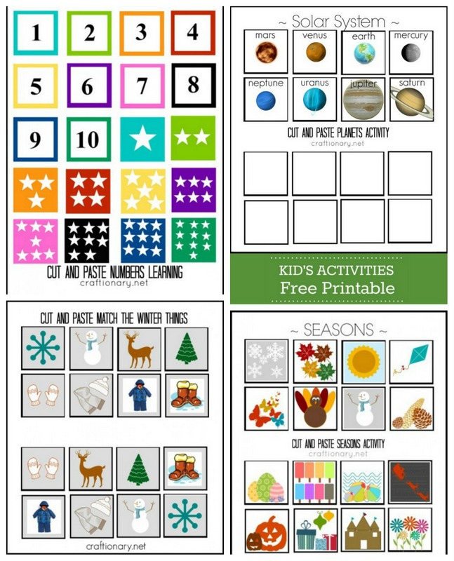 Free printable kids activities