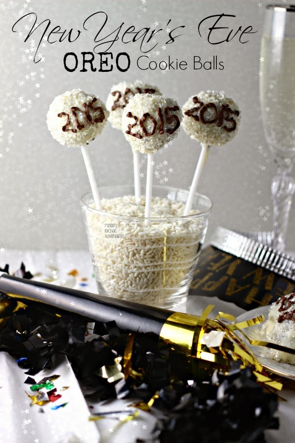 New Years Eve oreo balls recipe