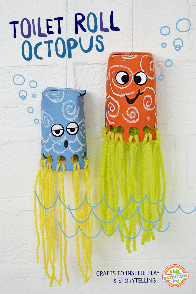 Ocean creatures- toilet roll octopus