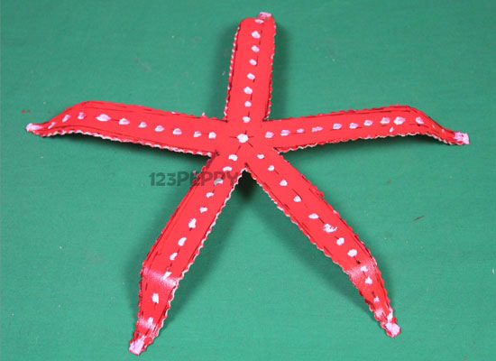 paper plate star fish