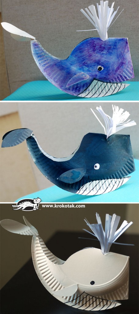 whale paper toy