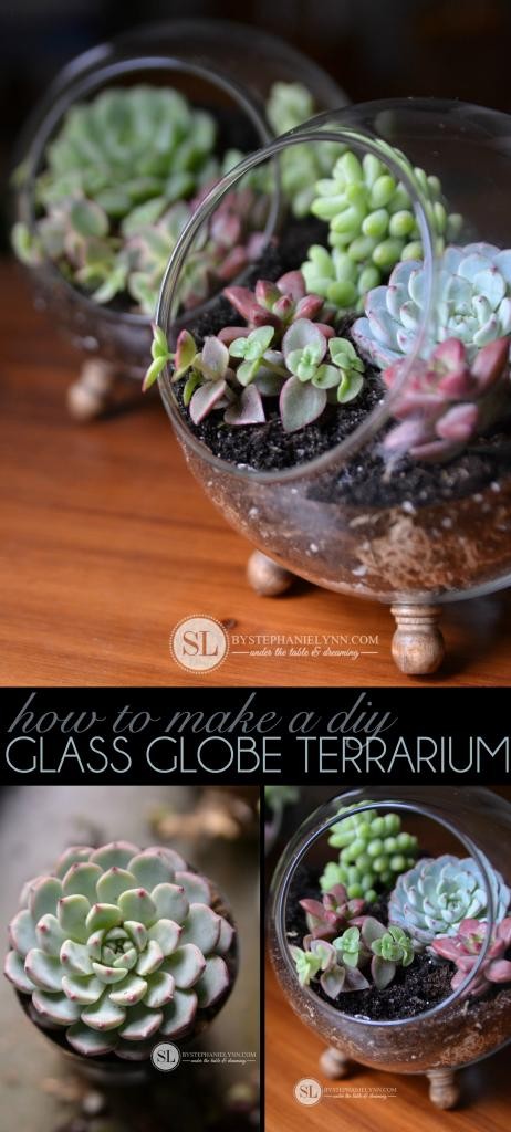 DIY glass globe gift idea