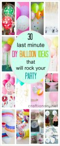 DIY balloon ideas
