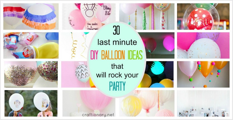 DIY Balloon ideas at craftionary.net