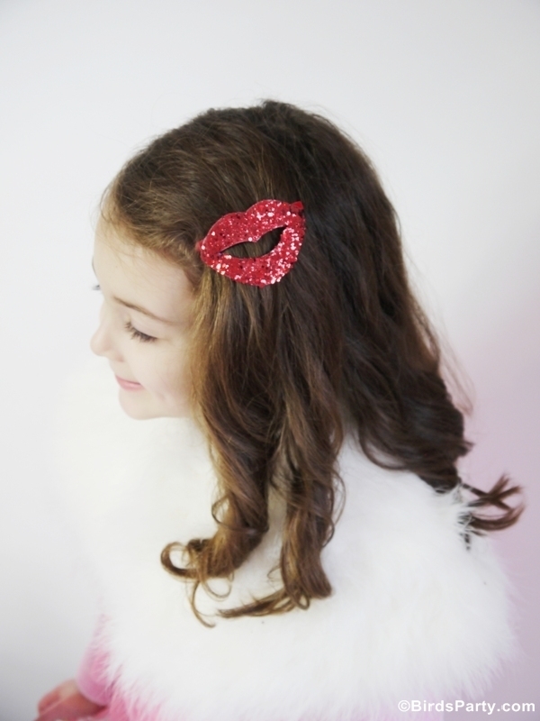 DIY kiss hair accessories