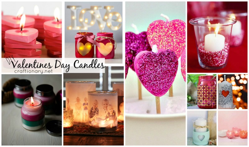 DIY Pink Candles and Glitter Candle Holders - Party Ideas