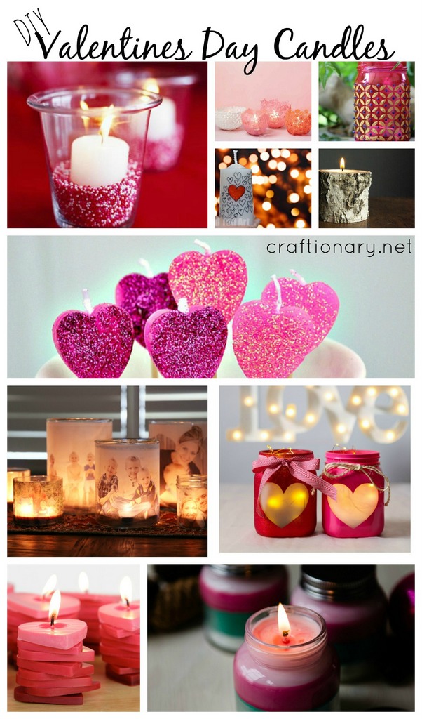 Easy Candle Decorations for Valentines Day - Daily Dish Magazine