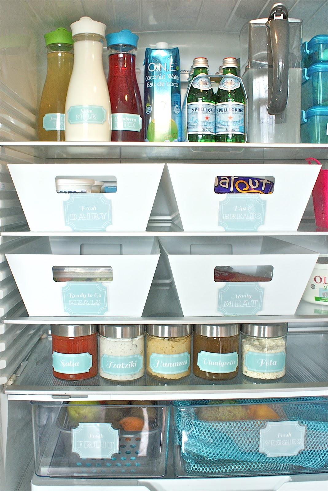 fridge containers organization