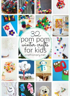 32 Pom Pom Winter Crafts for Kids