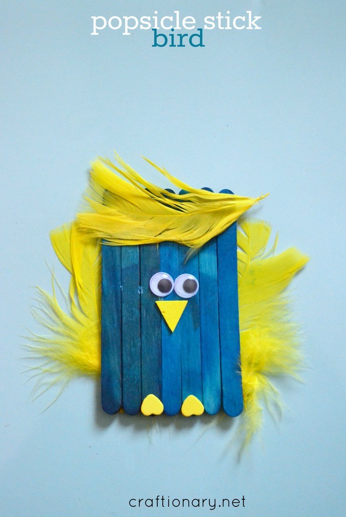 Make DIY bird craft with kids