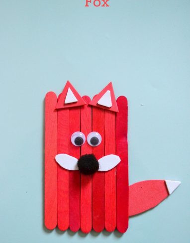 Popsicle stick fox tutorial