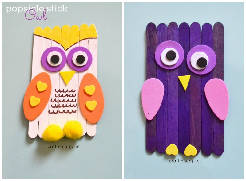 DIY owl toddler craft