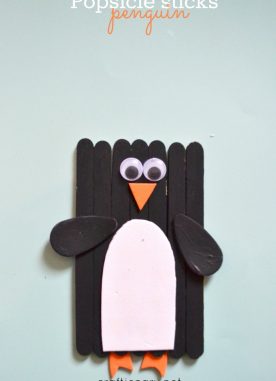Popsicle Sticks Penguin Craft
