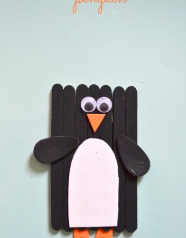 Popsicle Sticks Penguin Craft
