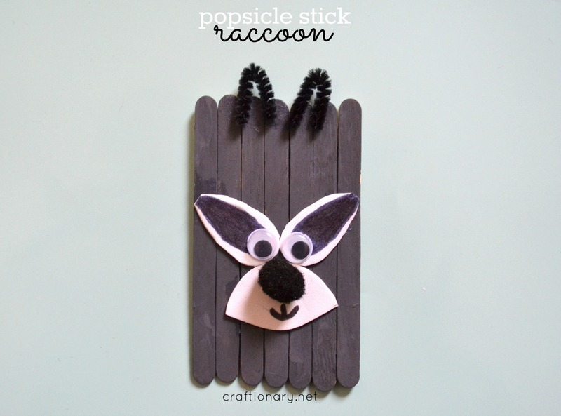 DIY raccoon craft