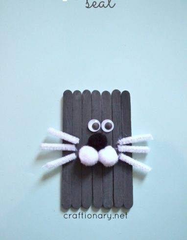 Easy Arctic animal seal craft