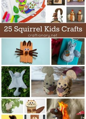 Creative Squirrel Crafts for Kids that are adorable