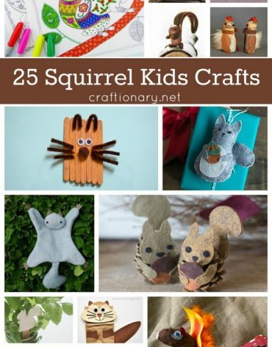 Creative Squirrel Crafts for Kids that are adorable