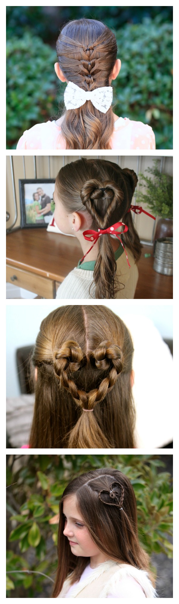 Easy heart hairstyles
