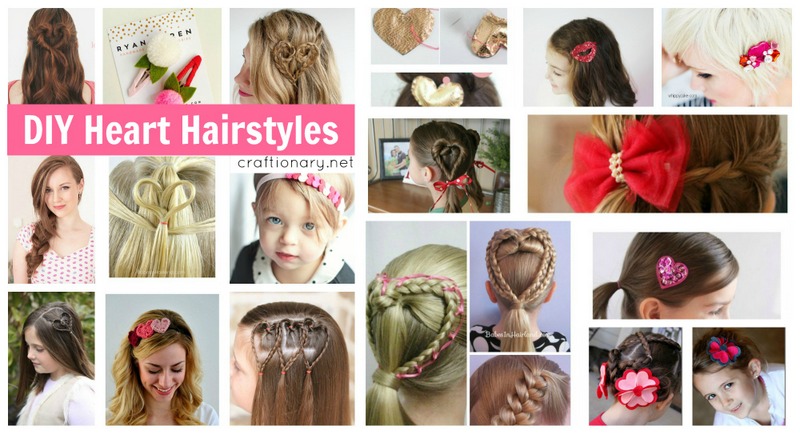 Valentines day heart hairstyles