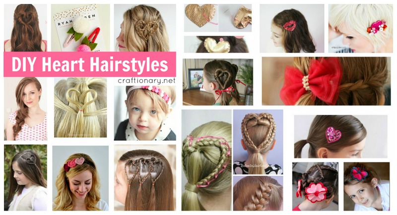 DIY Heart Hairstyles (easy tutorials) - Craftionary DIY Heart Hairstyles (easy tutorials) - Craftionary