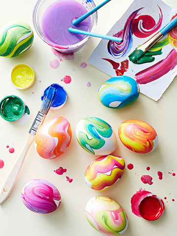easter eggs painting