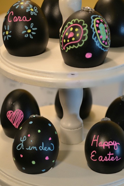 Chalkboard eggs