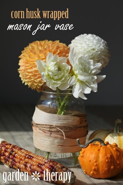 corn husk mason jar