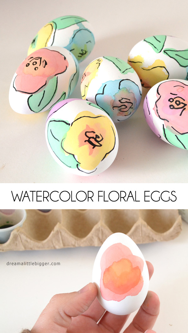 floral dye easter eggs