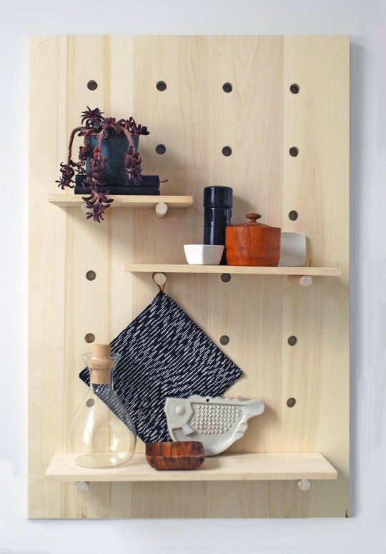 pegboard shelving system