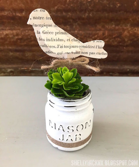 mason jar succulent