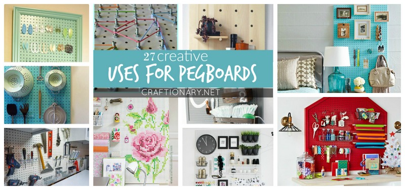 Uses for pegboards at craftionary.net