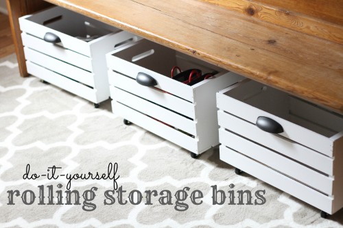 DIY storage bins baskets and boxes
