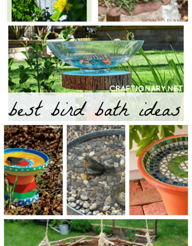 24 DIY bird baths for our flying friends