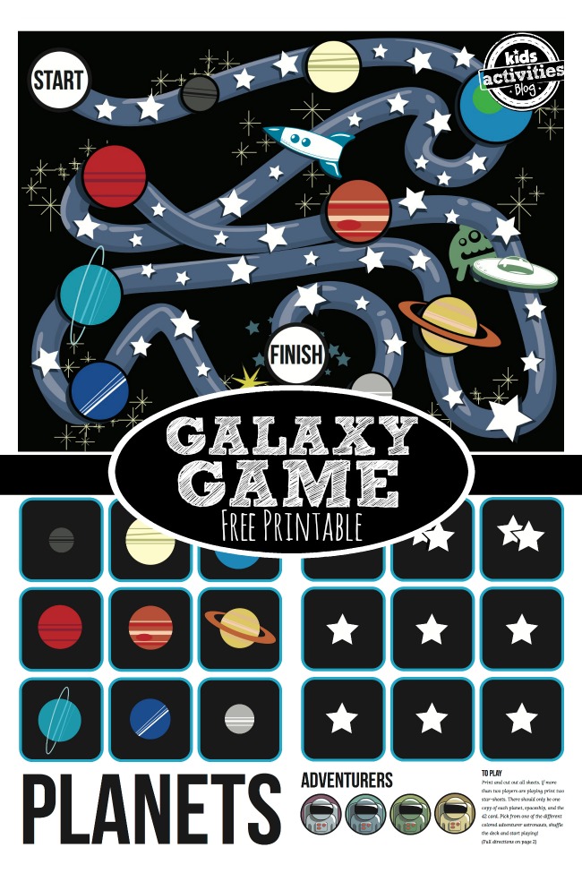 Free Printable galaxy Game