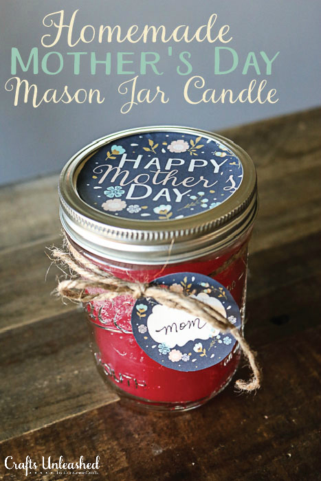 mother's day candle jar Mothers day gifts