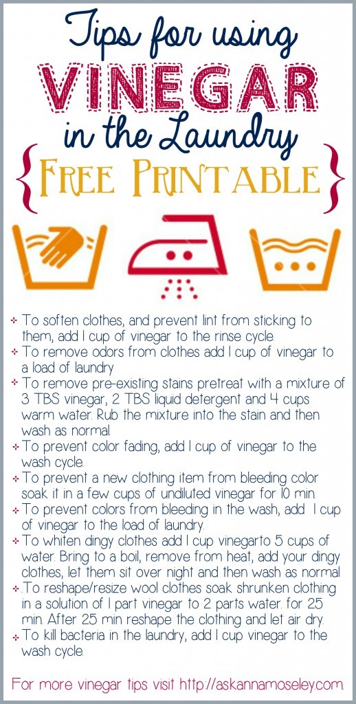 Tips for using vinegar un laundry laundry tips and tricks