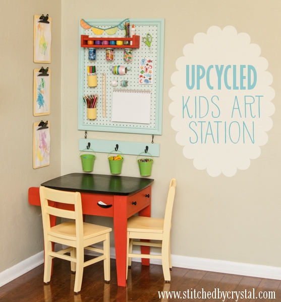 upcycled art station