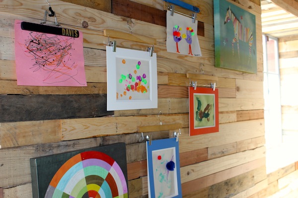 kids art display ideas