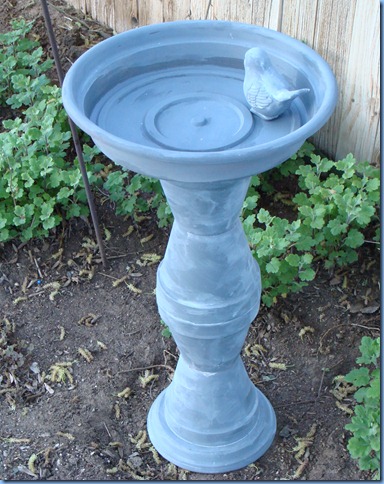 clay pot bird bath tutorial