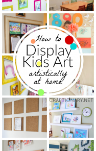 Display kids art at home