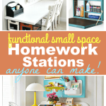 Functional homework stations for small spaces that look great