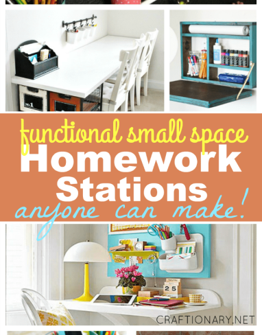 Functional homework stations for small spaces that look great