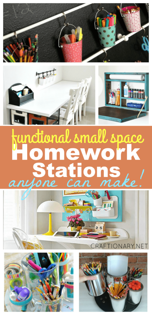 Homework stations for small space that are practical and functional