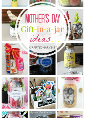 Mothers Day Gifts in a jar for handmade gift lovers