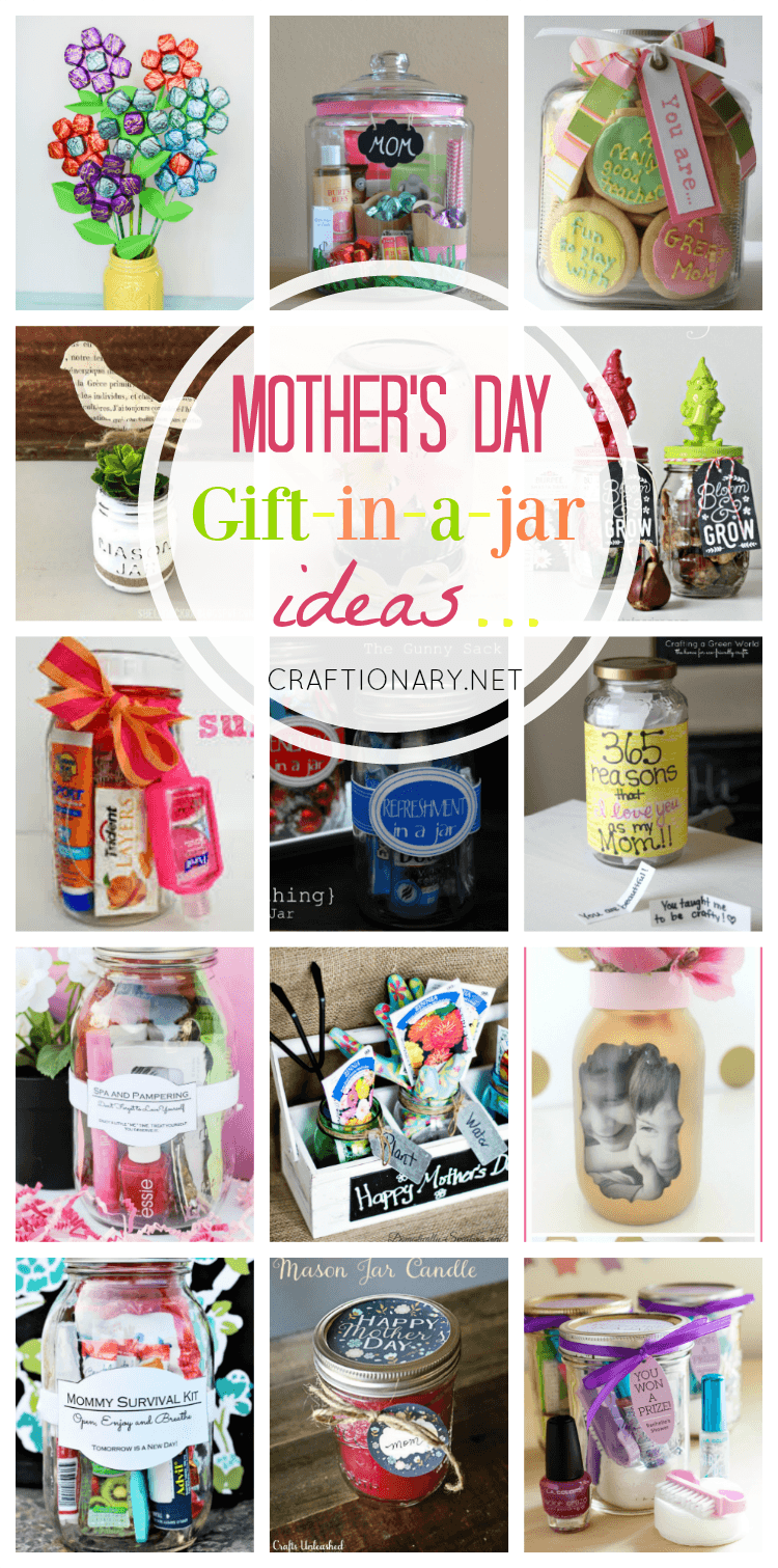 Mother's day gift in a jar ideas