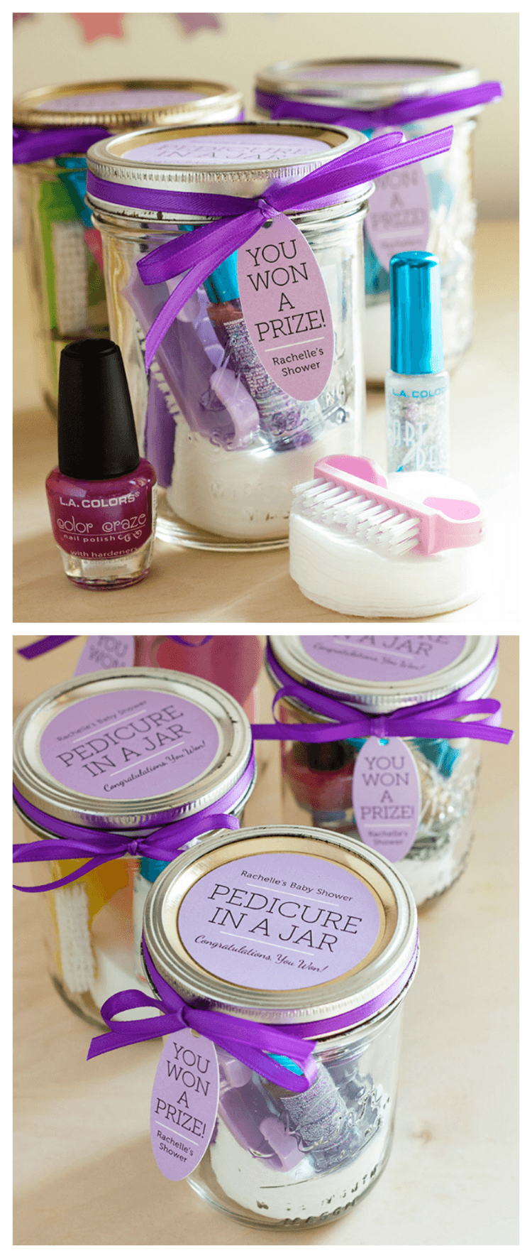 Pedicure in a jar gift idea